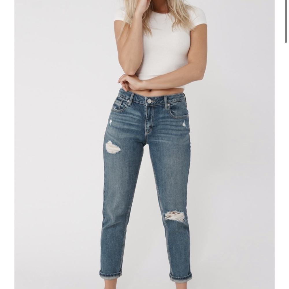 Distressed Girlfriend Jean